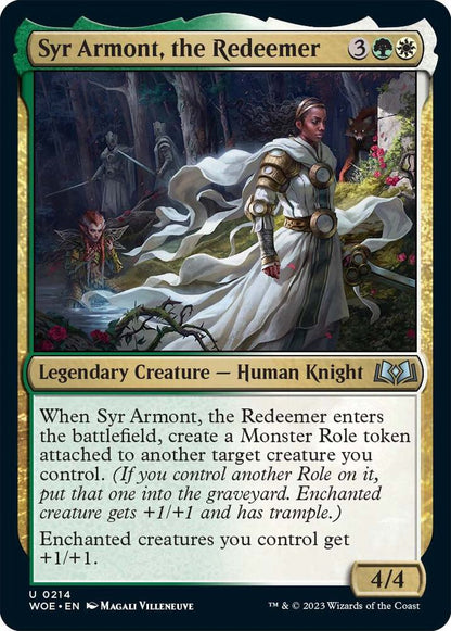 Syr Armont, the Redeemer 214 Wilds of Eldraine MTG UC NM