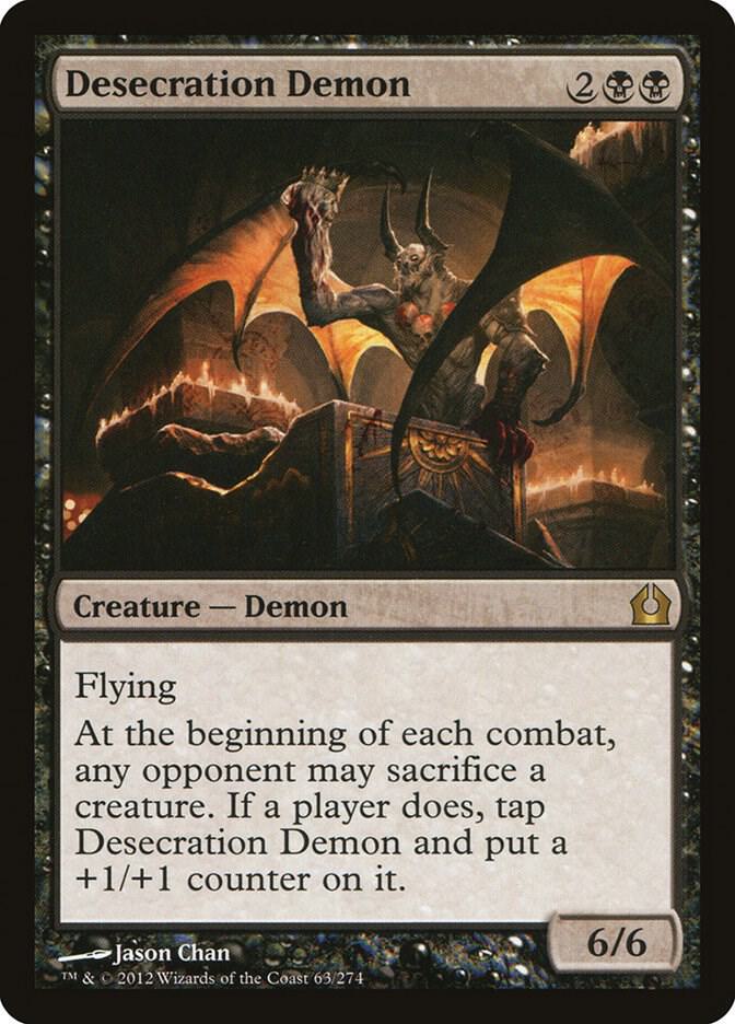Desecration Demon 63 Return to Ravnica MTG R LP