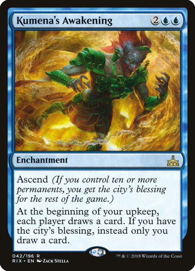 Kumena's Awakening 42 Rivals of Ixalan MTG R NM