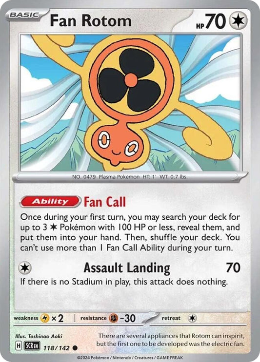Fan Rotom 118/142 Stellar Crown Pokemon C NM