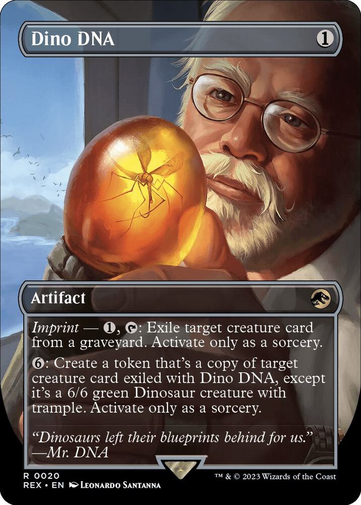 Dino DNA (Borderless) 20 Universes Beyond: Jurassic World Collection MTG Foil NM