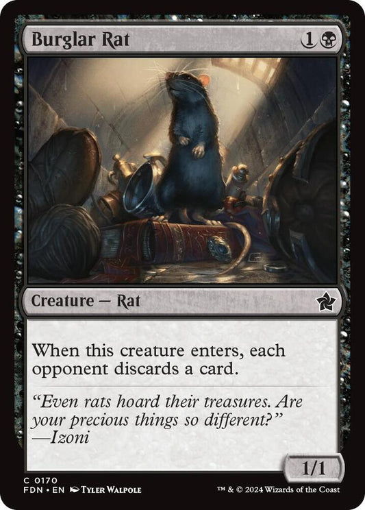 Burglar Rat 170 Foundations MTG C NM