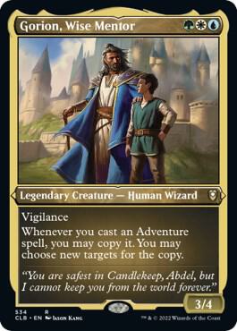Gorion, Wise Mentor (Foil Etched) 534 Battle for Baldur's Gate MTG Foil NM