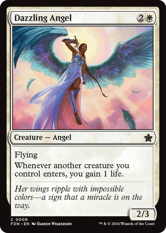Dazzling Angel 9 Foundations MTG C NM