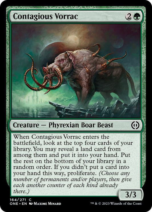 Contagious Vorrac 164 Phyrexia: All Will Be One MTG C NM