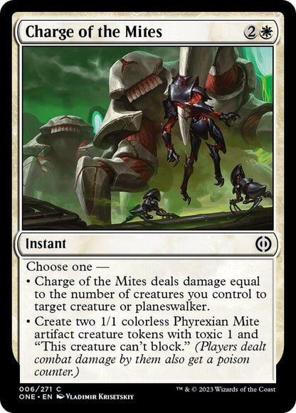 Charge of the Mites 6 Phyrexia: All Will Be One MTG C NM
