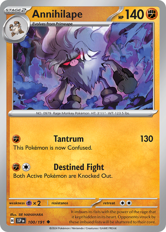 Annihilape 100/191 Surging Sparks Pokemon UC NM