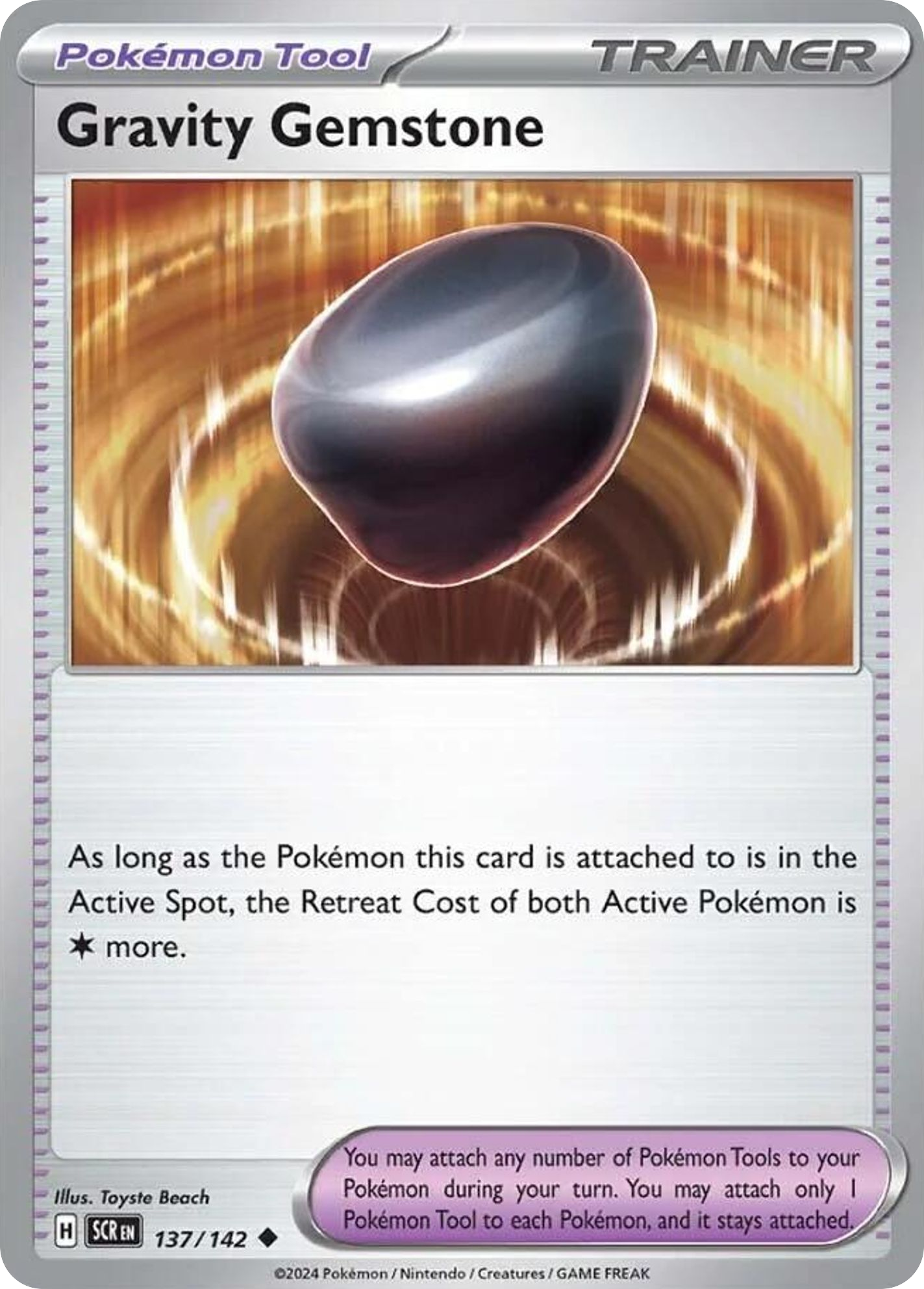 Gravity Gemstone 137/142 Stellar Crown Pokemon UC NM