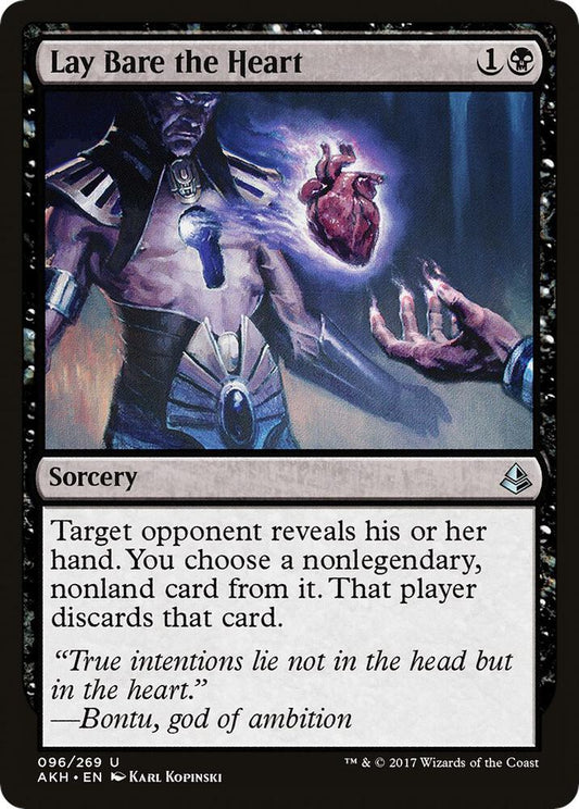 Lay Bare the Heart 96 Amonkhet MTG UC LP