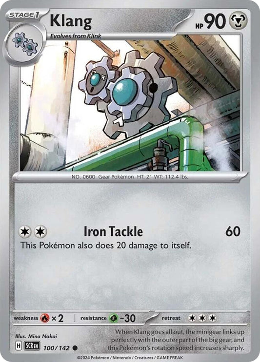 Klang 100/142 Stellar Crown Pokemon C NM