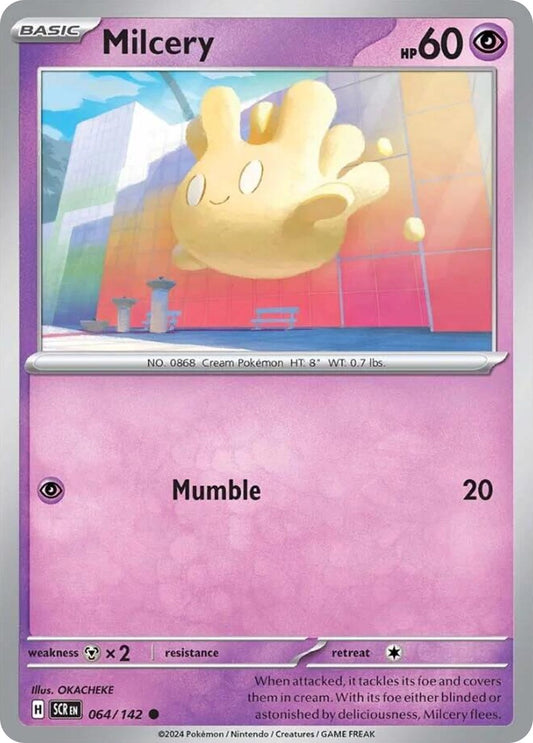 Milcery 64/142 Stellar Crown Pokemon C NM