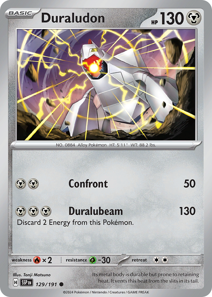 Duraludon 129/191 Surging Sparks Pokemon C NM