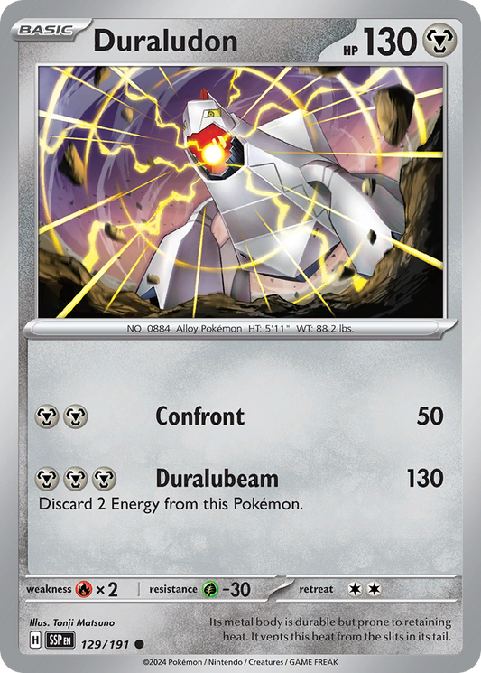 Duraludon 129/191 Surging Sparks Pokemon C NM