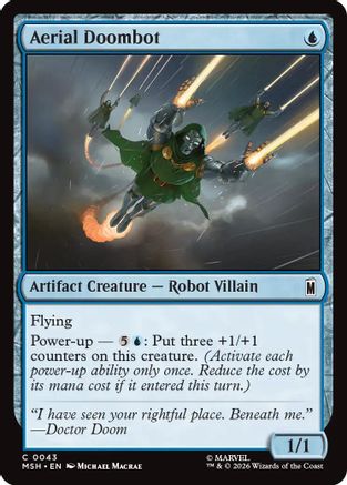 Aerial Doombot 43 Marvel Super Heroes MTG C NM