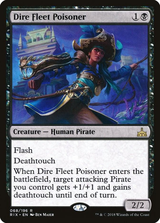 Dire Fleet Poisoner 68 Rivals of Ixalan MTG R NM