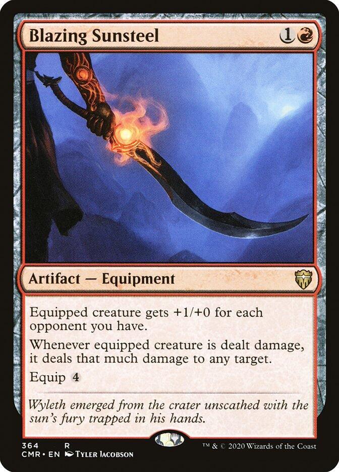 Blazing Sunsteel 364 Commander Legends MTG R NM