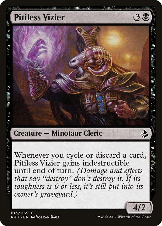 Pitiless Vizier 103 Amonkhet MTG C NM