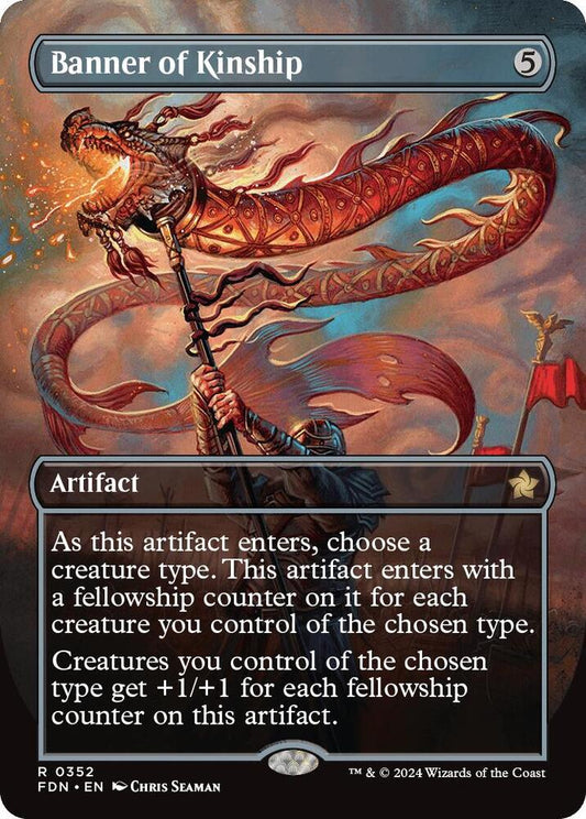 Banner of Kinship (Borderless) 352 Foundations MTG R NM
