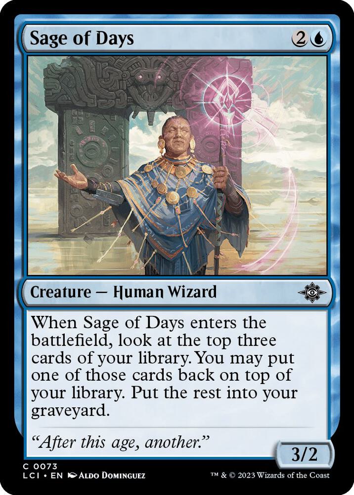 Sage of Days 73 The Lost Caverns of Ixalan MTG C NM