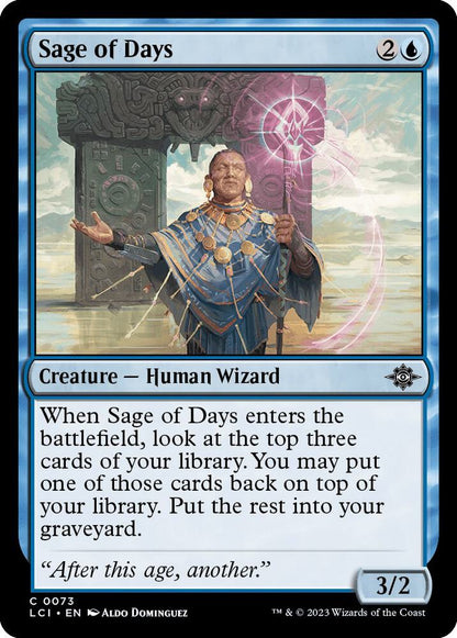 Sage of Days 73 The Lost Caverns of Ixalan MTG C NM