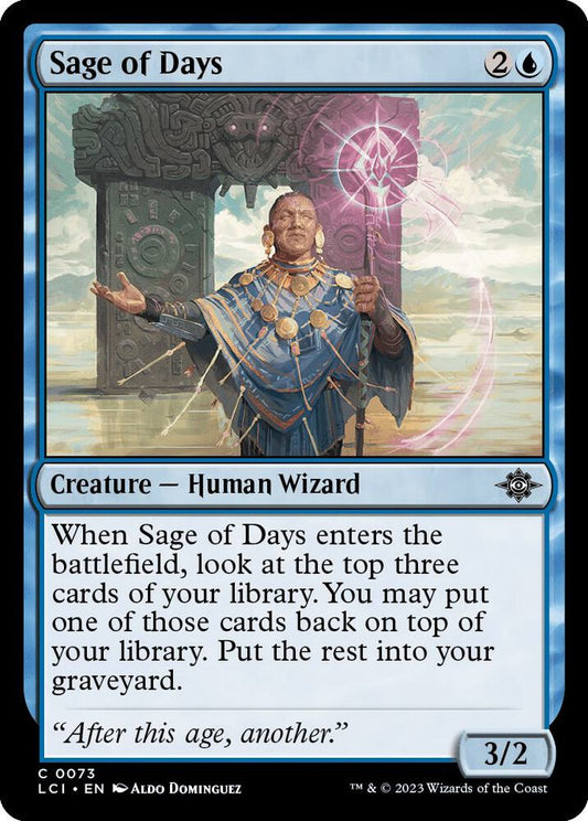 Sage of Days 73 The Lost Caverns of Ixalan MTG C NM