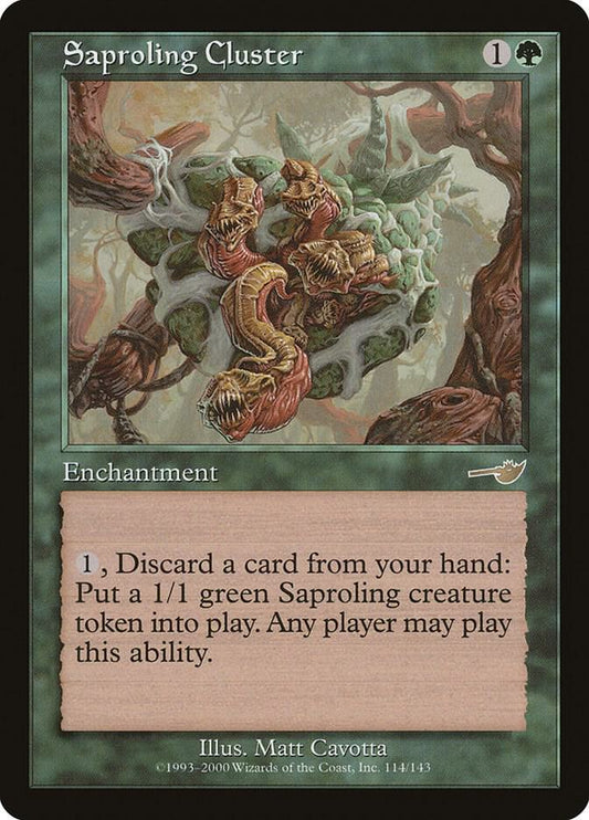 Saproling Cluster 114 Nemesis MTG R NM