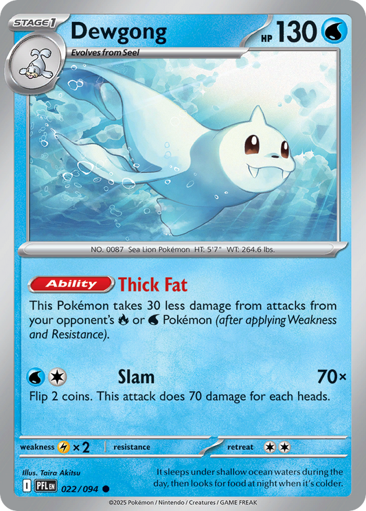 Dewgong 022/094 Phantasmal Flames Pokemon C NM