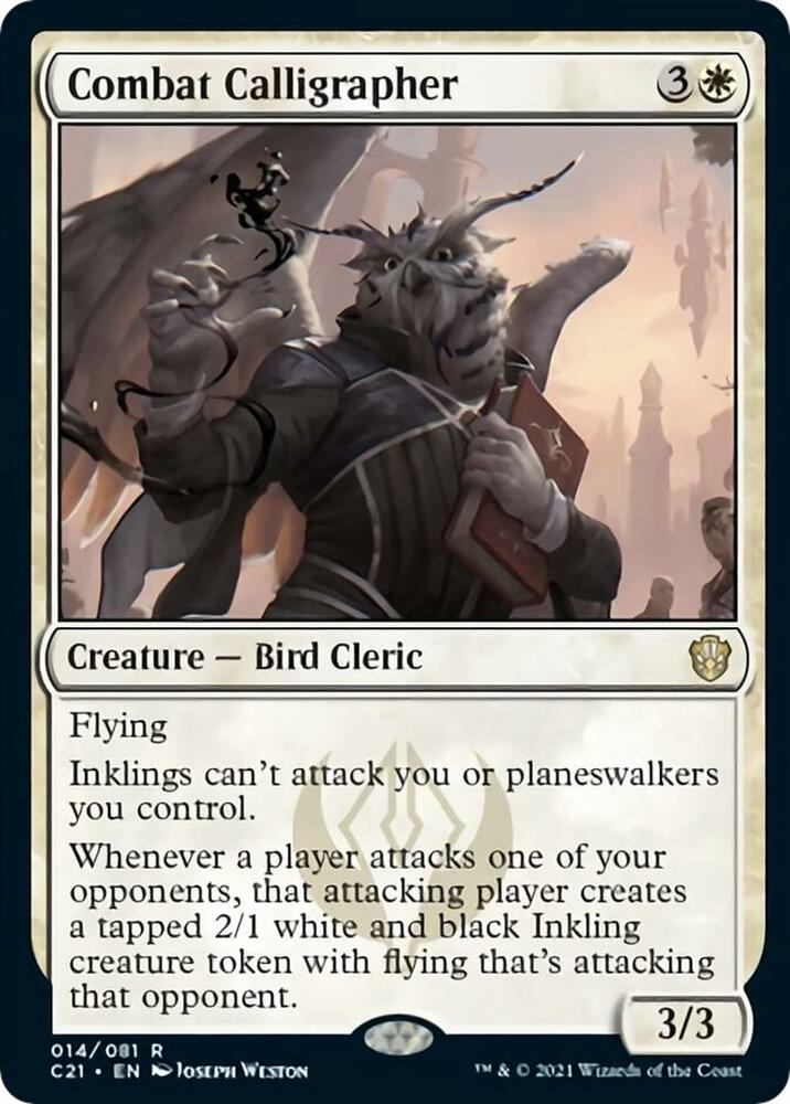 Combat Calligrapher 14 Commander 2021 MTG R NM
