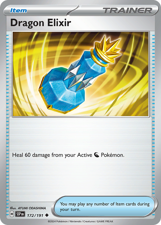 Dragon Elixir 172/191 Surging Sparks Pokemon UC NM