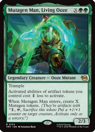 Mutagen Man, Living Ooze 0124 Teenage Mutant Ninja Turtles MTG R NM