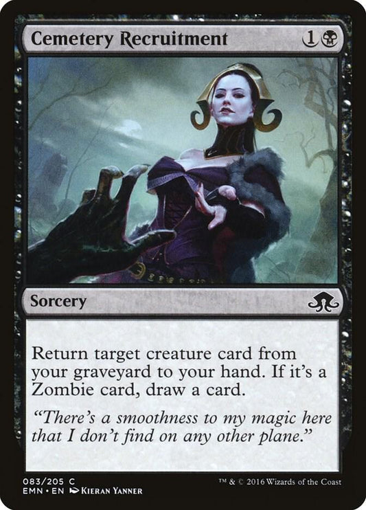 Cemetery Recruitment 83 Eldritch Moon MTG C NM