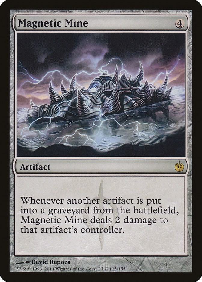 Magnetic Mine 113 Mirrodin Besieged MTG R LP