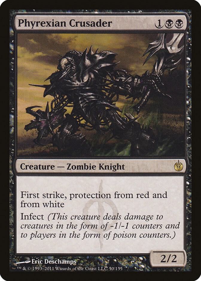 Phyrexian Crusader 50 Mirrodin Besieged MTG R Foil NM