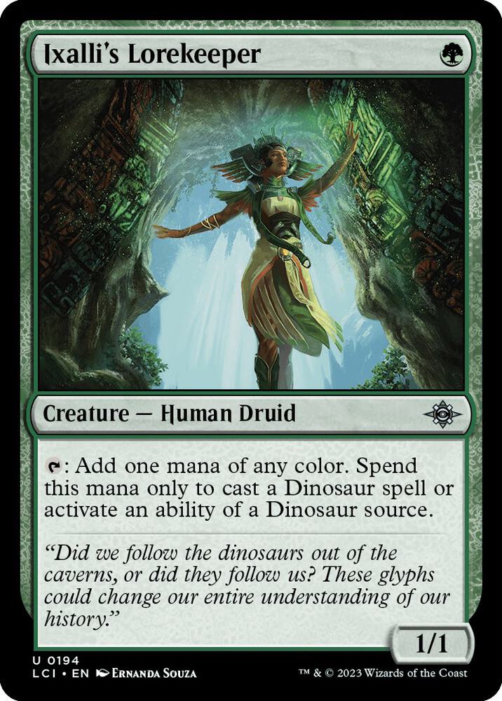 Ixalli's Lorekeeper 194 The Lost Caverns of Ixalan MTG UC NM