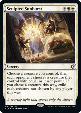 Sculpted Sunburst 42 Commander Legends: Battle for Baldur's Gate MTG R NM