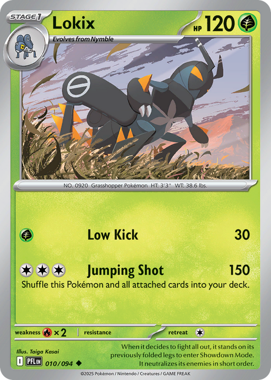 Lokix 010/094 Phantasmal Flames Pokemon UC NM