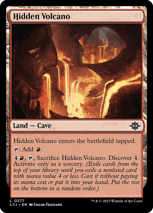 Hidden Volcano 277 The Lost Caverns of Ixalan MTG Land NM