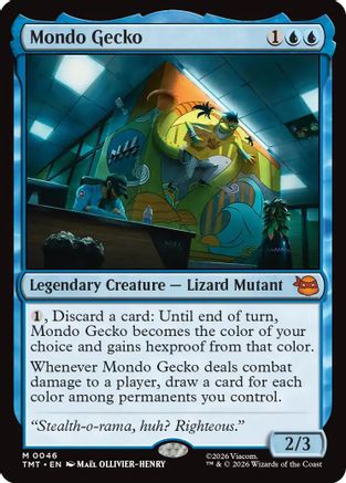 Mondo Gecko 0046 Teenage Mutant Ninja Turtles MTG Mythic NM