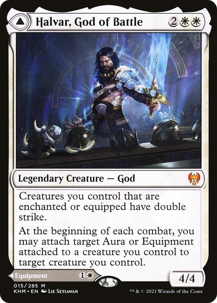 Halvar, God of Battle 15 Kaldheim MTG Mythic NM
