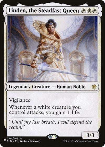 Linden, the Steadfast Queen - The List Reprints (#020/269, Rare) - Near Mint