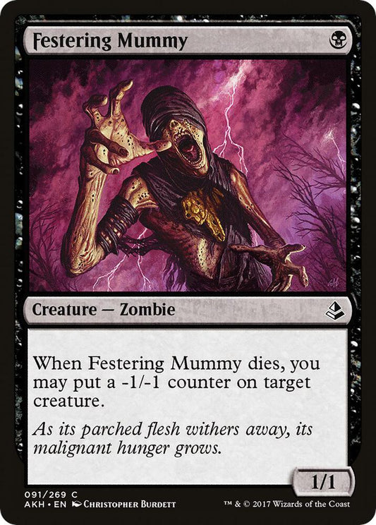 Festering Mummy 91 Amonkhet MTG C LP