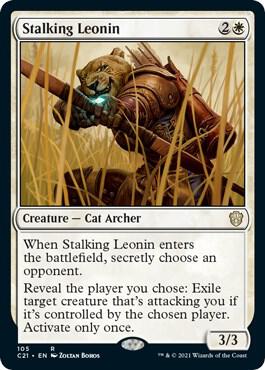 Stalking Leonin 105 Commander 2021 MTG R NM