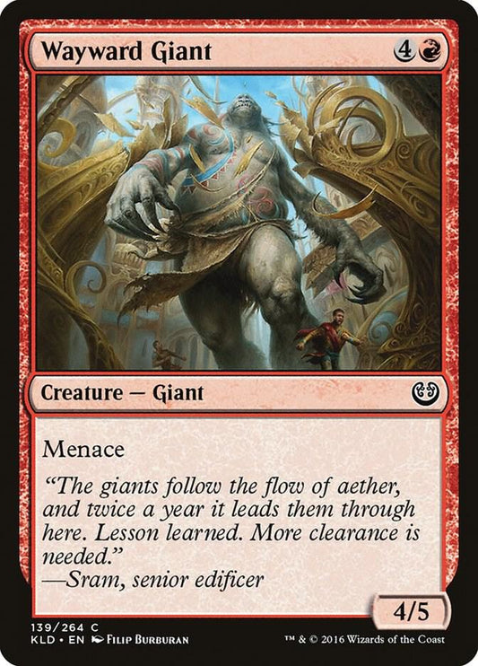 Wayward Giant 139 Kaladesh MTG C NM