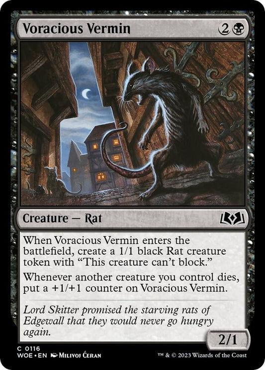 Voracious Vermin 116 Wilds of Eldraine MTG C Foil NM