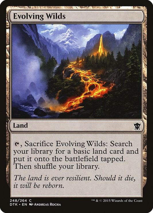 Evolving Wilds 248 Dragons of Tarkir MTG C Foil NM