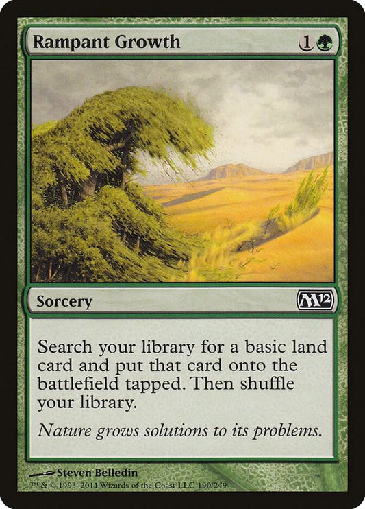 Rampant Growth 190 Magic 2012 (M12) MTG C NM