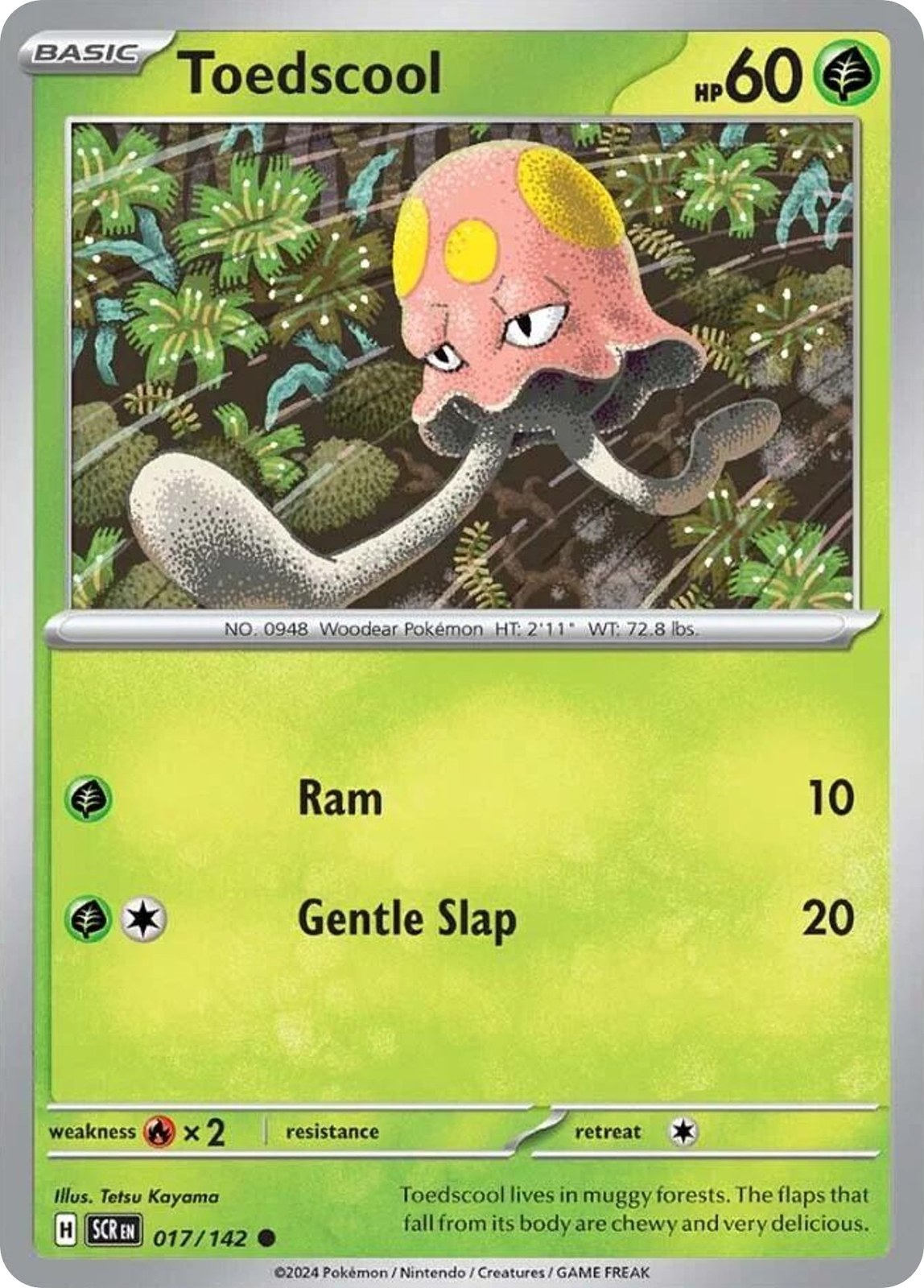 Toedscool 17/142 Stellar Crown Pokemon C NM