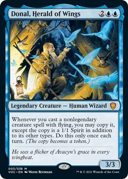 Donal, Herald of Wings 3 Commander: Innistrad: Crimson Vow MTG Mythic NM