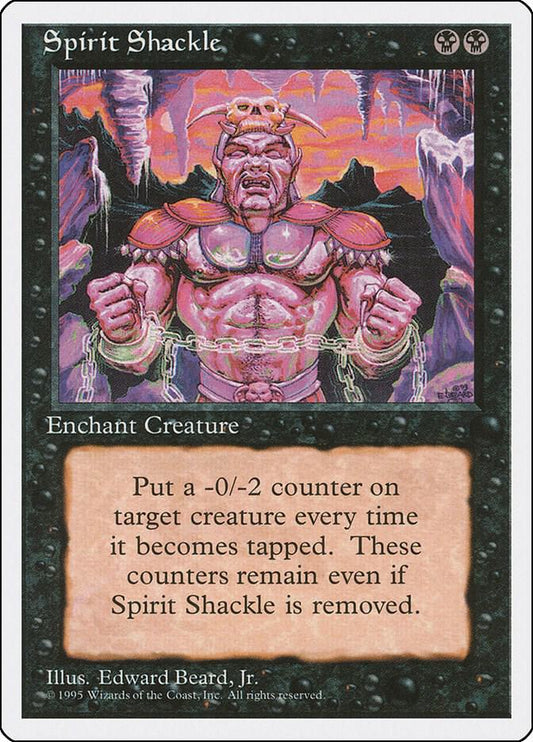 Spirit Shackle Fourth Edition MTG UC LP