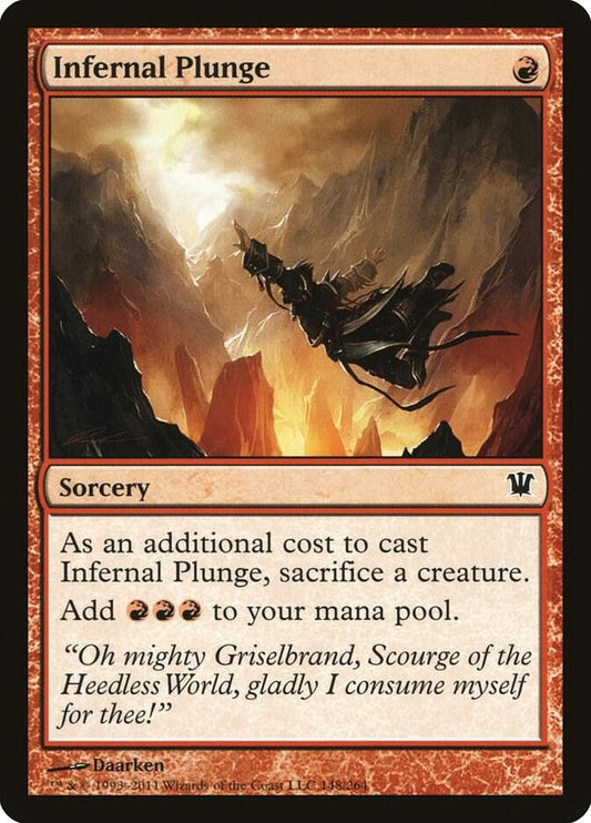 Infernal Plunge 148 Innistrad MTG C NM